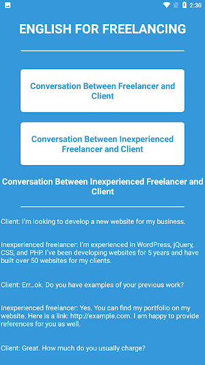 English For Freelancing Screenshot 2