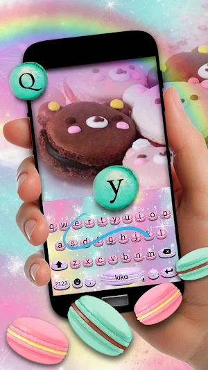 Sweet Macarons Keyboard Theme Screenshot 2