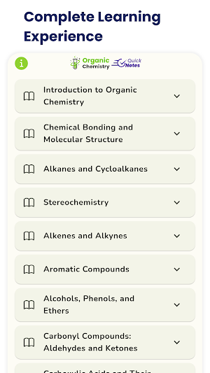 Organic Chemistry Quick Notes Screenshot 0