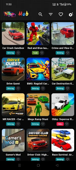 Car Games Hub Screenshot 0
