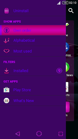 Three extraterrestrials | Free Xperia™ Theme Screenshot 1
