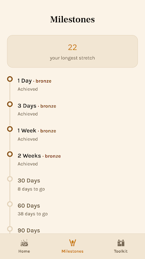 DayOne Sober: Quit Day Counter Screenshot 0