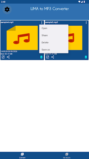 WMA to MP3 Converter Screenshot 3