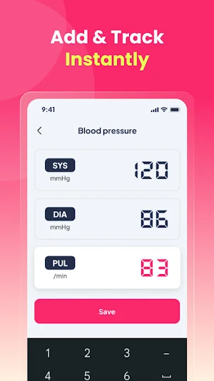 Blood Sugar & Pressure Monitor Screenshot 3