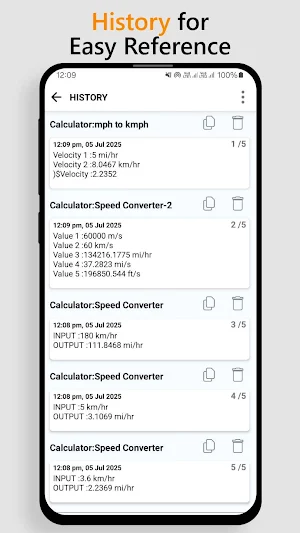 Speed Converter: kmph mph Screenshot 3