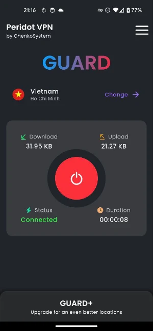 Peridot VPN: The Gatekeeper Screenshot 2