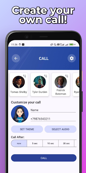 Sigma Characters: Fake Call Screenshot 3