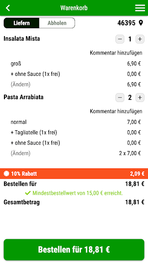 Pizzeria Valentino Bocholt Screenshot 1