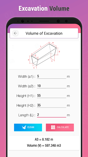 Volume of Excavation Screenshot 3