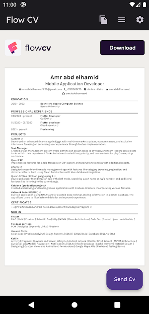 Easy cv sender Screenshot 0