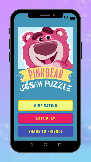 Cute Pink Bear Jigsaw Puzzle Screenshot 0