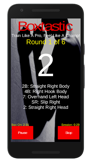 Boxtastic: Bag / Shadow Boxing Home HIIT Workouts Screenshot 0