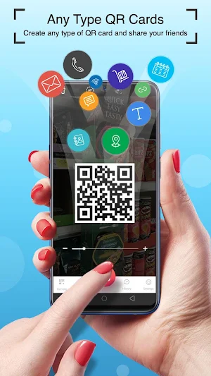 Lightning QR Code Scanner: Business Card Generator Screenshot 1