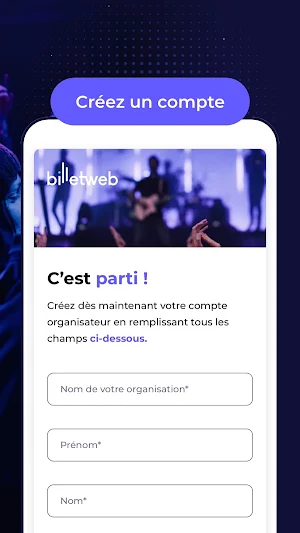 Billetweb Organisateur Screenshot 1