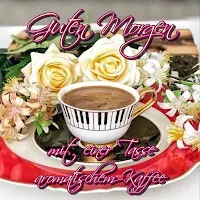 Guten Morgen mit Kaffee