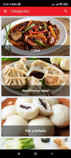 Recetas de Cocina China Screenshot 0