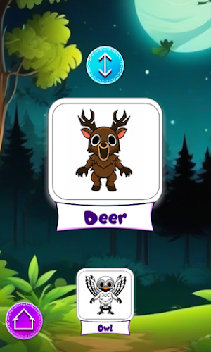 Night In Forest Coloring Book Screenshot 1