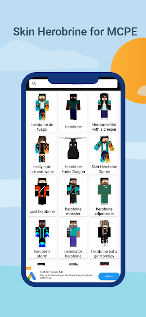Herobrine Skins 3D Screenshot 3