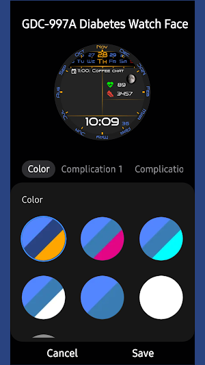 GDC-997A Diabetes Watch Face Screenshot 0