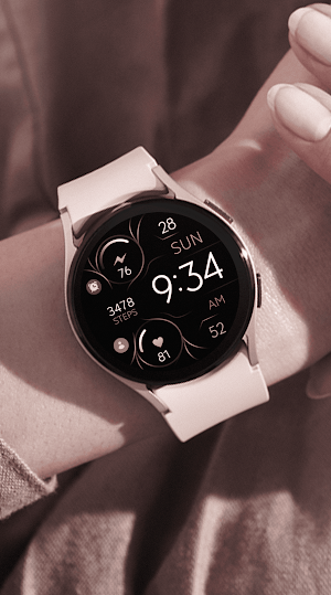 Rose Gold Elegant 2 watch face Screenshot 1