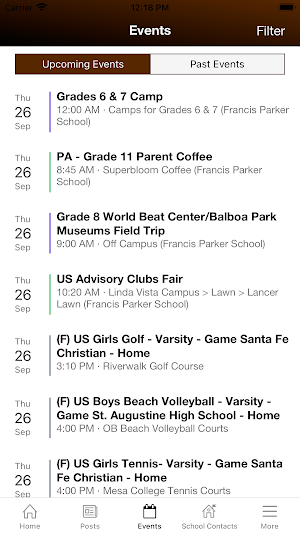 Francis Parker School Screenshot 2