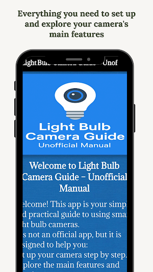 Light Bulb Camera Setup |Guide Screenshot 0