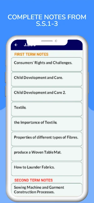 Home Economics Notes J.S.S 1-3 Screenshot 3