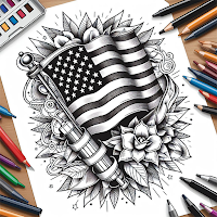 Flag Coloring: Color By Number