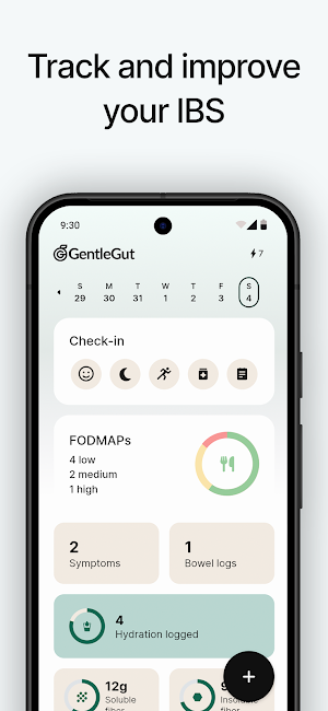 GentleGut: IBS, FODMAP Tracker Screenshot 0