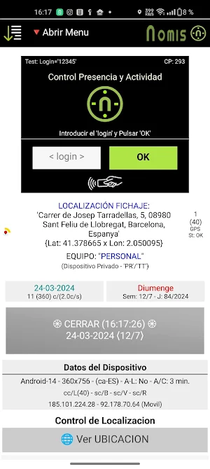 nomisCP Screenshot 1