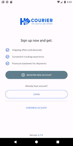 H.M Courier Dubai Screenshot 0
