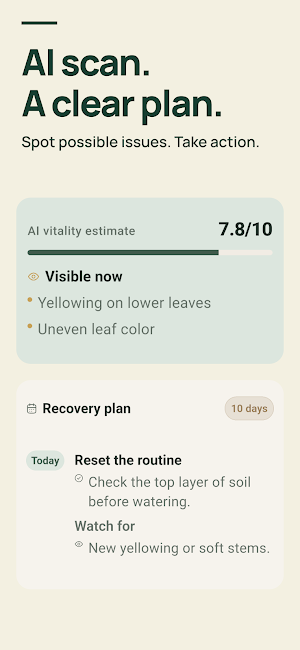 Listva: Plant Care & Scanner Screenshot 1