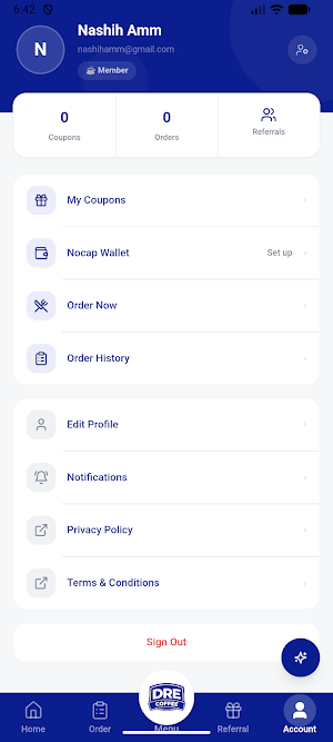 DRE Coffee: Drink Refer Earn Screenshot 2