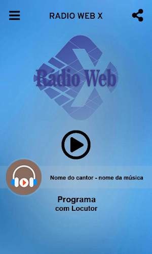 Rádio WEB X Screenshot 0