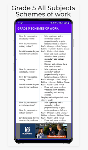 Grade 5 all subjects schemes Screenshot 3