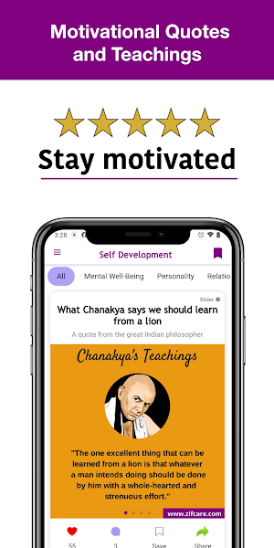 Zifcare Self Development: Psychology & Motivation Screenshot 3