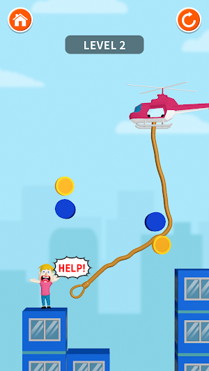 Rope Copter -新感覚ロープパズル- Screenshot 2
