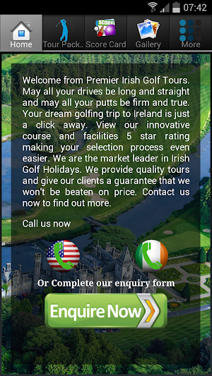 Premier Irish Golf Tours Screenshot 2