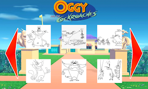 Super Oggy Coloring game Screenshot 1