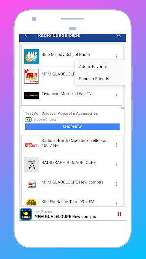 Radio Guadeloupe: Stations online + Radio FM free Screenshot 3