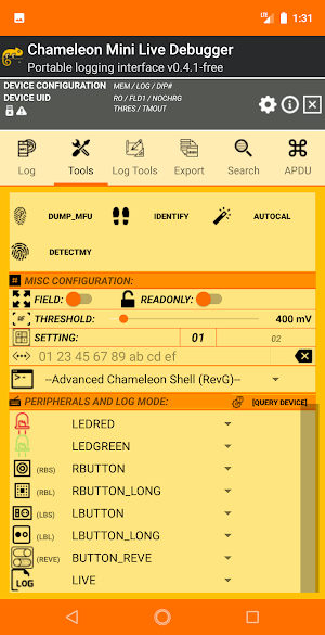 Chameleon Mini Live Debugger Screenshot 3