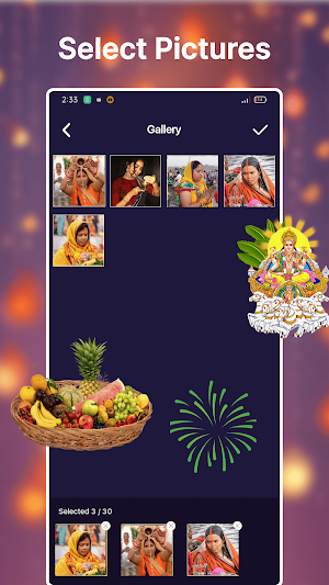 Chatth Pooja Photo Video Maker Screenshot 3