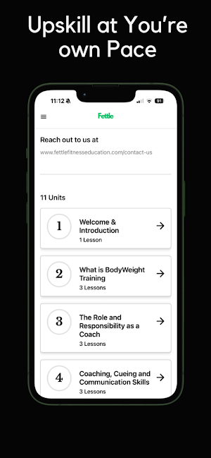 Fettle Fitness Education Screenshot 1