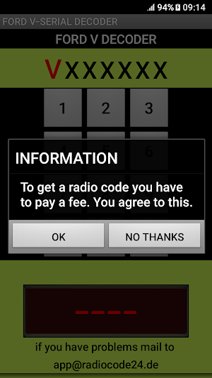 Ford V-Serial Decoder English Version Screenshot 0