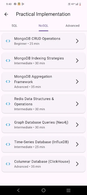 DBMS Master: Learn SQL, DB Screenshot 2