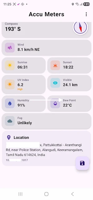 Altimeter Barometer Weather Screenshot 2