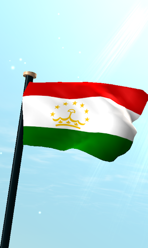 Tajikistan Flag 3D Wallpaper Screenshot 0