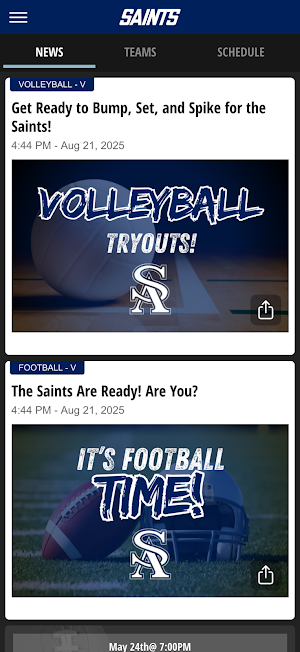 St. Andrew's Athletics Screenshot 1