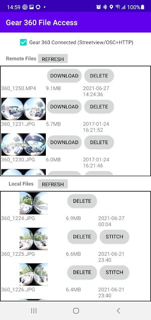 Gear 360 File Access Pro Screenshot 2
