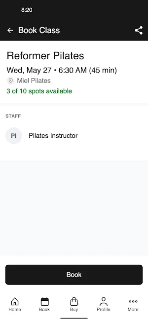 Miel Pilates Screenshot 2